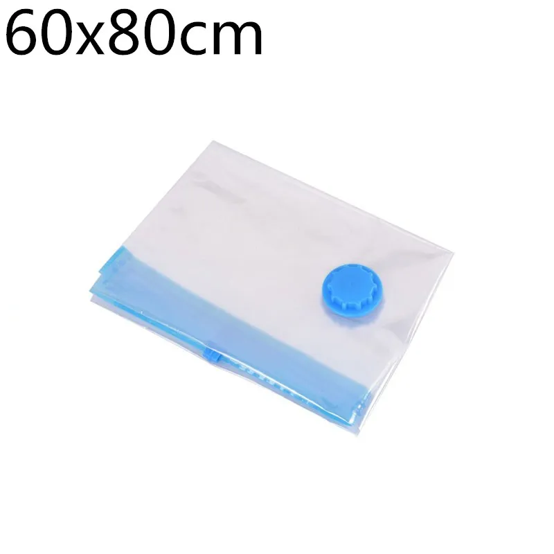 Hoomall 2/10pcs Vacuum Bag For Clothes Package Compressed Organizer For Wardrobe Space Saver Clear Seal Bag Foldable Storage Bag - Цвет: 2pcs 60X80CM