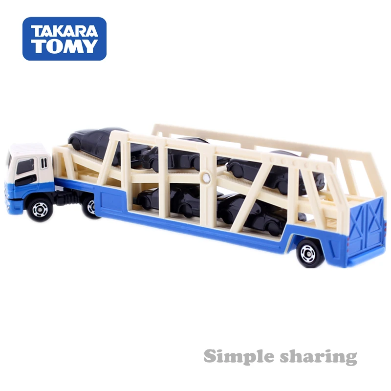 Длинный тип TOMICA NO. 131 MITSUBISHI FUSO супер большой транспортер грузовик TAKARA TOMY литый под