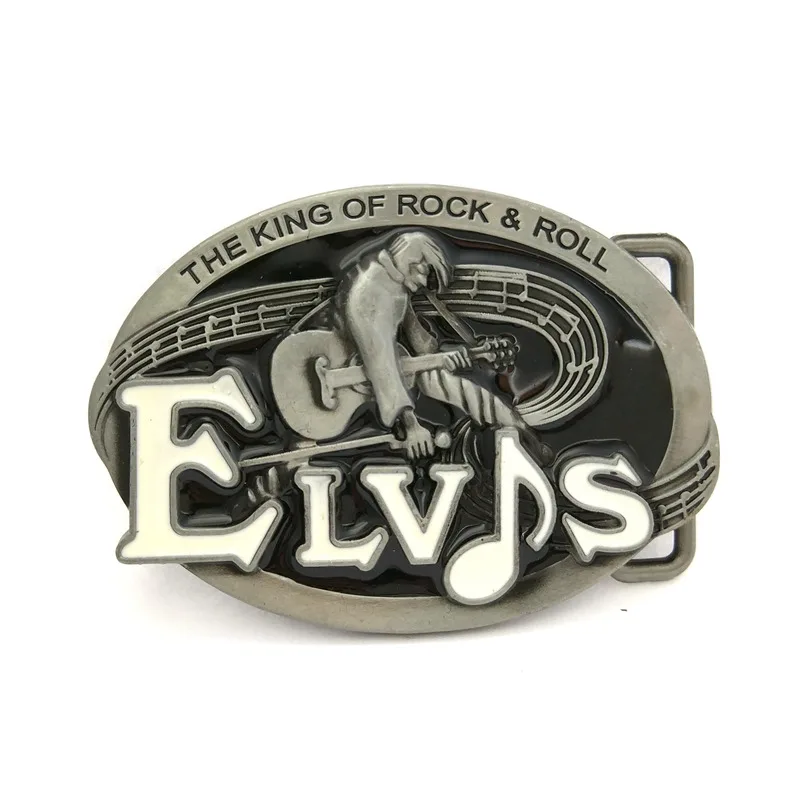 Прямая поставка металлическая пряжка для ремня King Of Rock Roll Elvis мужчин ширина 4 см