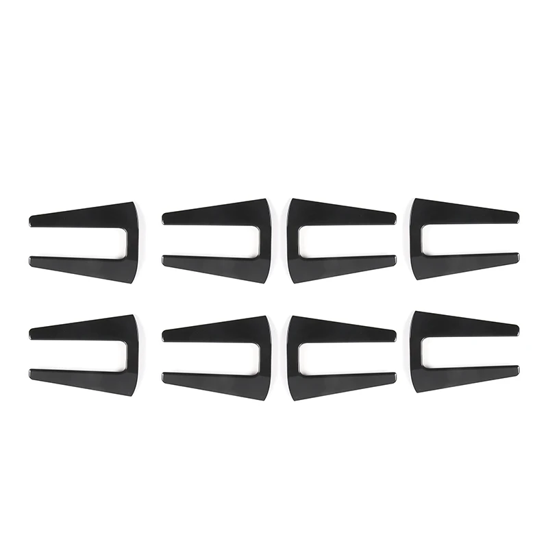 door black 4 door MOPAI ABS Автомобильная внешняя Накладка для дверных петель, накладка на шарнир капота двигателя для Jeep Wrangler 2007 - Цвет: door black 4 door