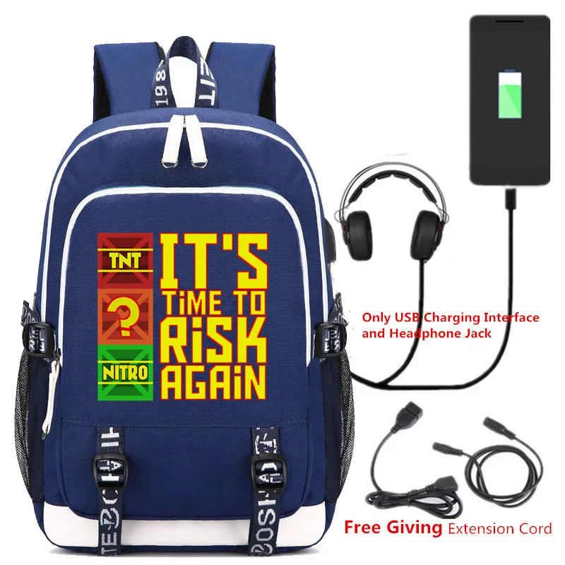 016 Crash Bandicoot USB Рюкзак Школьные сумки Bookbag дети подростков ноутбук дорожная сумка через плечо мультфильм модные сумки - Цвет: 016