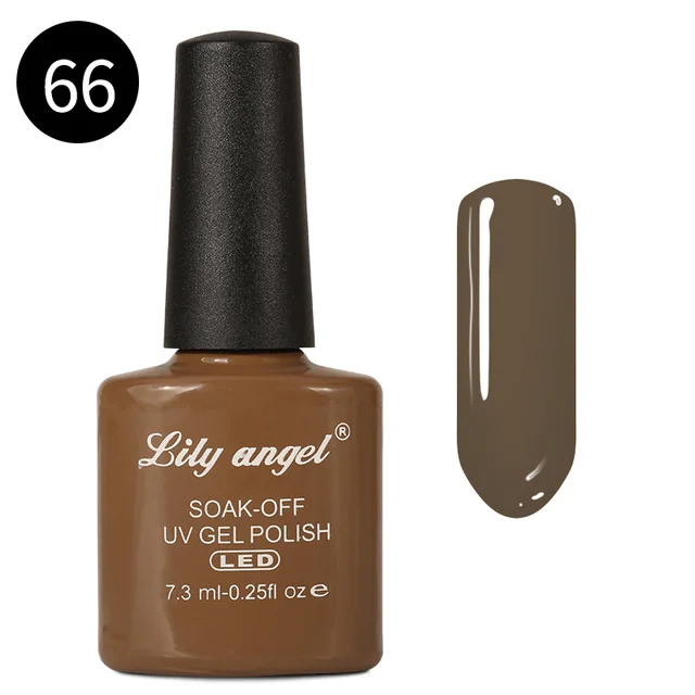 Lily Angel 7,3 мл Nail Art Дизайн Маникюр 110 Цвет Soak Off эмали гель для ногтей Светодиодный УФ гель лак для ногтей 39-76 - Цвет: 66