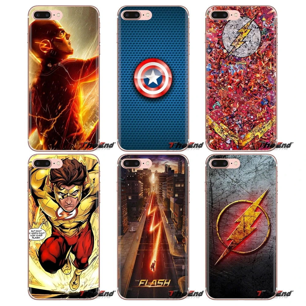 

For Huawei Mate Honor 4C 5C 5X 6X 7 7A 7C 8 9 10 8C 8X 20 Lite Pro Transparent TPU Housing fashion flash tv series The Flash log