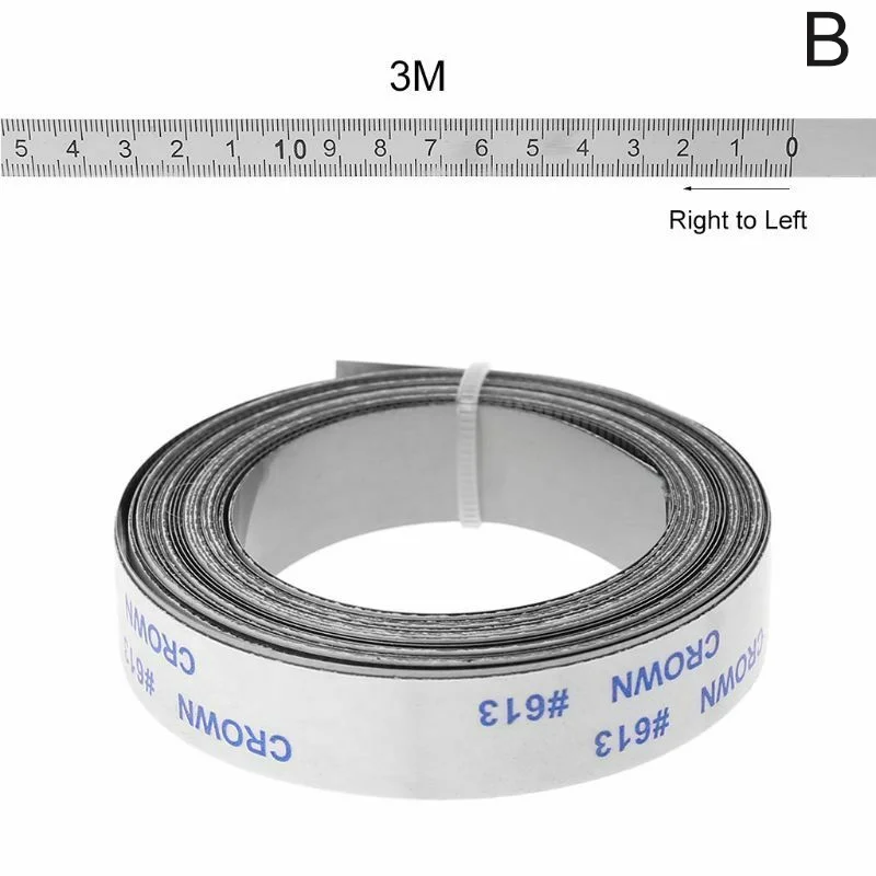 Новая нержавеющая сталь, рулетка, рулетка, самоклеющаяся Метрическая шкала, линейка XSD88 - Цвет: B 3M