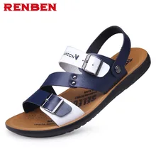 Мужские сандалии из искусственной кожи; мужские пляжные сандалии; брендовая мужская повседневная обувь; Вьетнамки; мужские шлепанцы; кроссовки; Летняя обувь