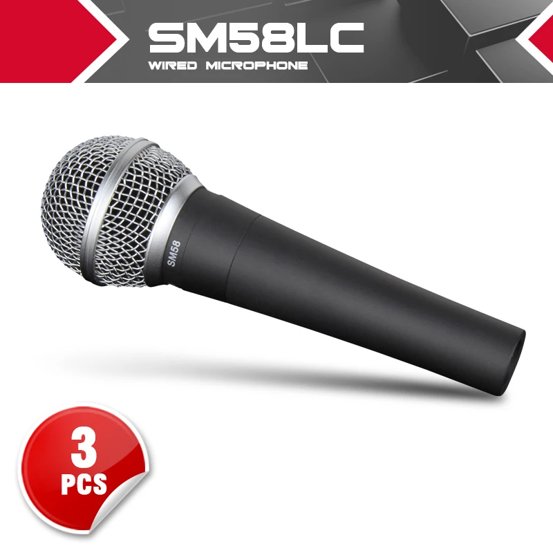 Prix pour 3 PCS Plus Haute qualité SM 58 58LC SM58LC Clear Sound Handheld Filaire Karaoké Microphone Livraison Gratuite Prix pour 3 PCS Plus Haute qualité SM 58 58LC SM58LC Clear Sound Handheld Filaire Karaoké Microphone Livraison Gratuite