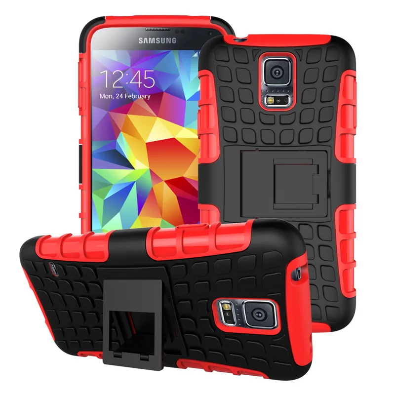 

For Samsung Galaxy S5 Mini Case 2 in 1 PC hard shell TPU Phone Case Cover For Samsung S5 mini Back cover for Capa galaxy s5 mini