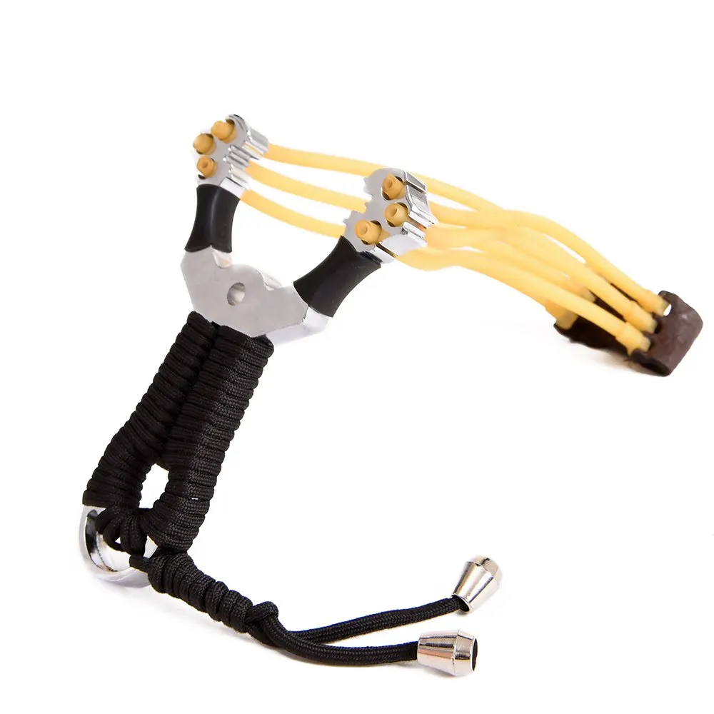 

Rubber Bands Folding Slingshot Catapult Outdoor Games Powerful Camouflage Hunting Bow & Arrow Tools Hunting Slingshot