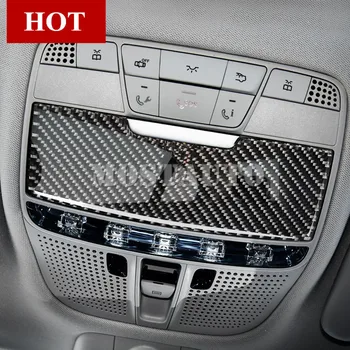 

For Benz C Class W205 S205 Carbon Fiber Roof Front Reading Light Cover 2014-2018 1pcs