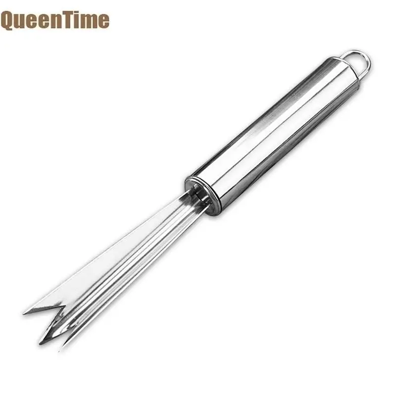 

QueenTime Pineapple Peeler Cutter Stainless Steel Pineapple Seed Remover Potato Eye Peelers Fruits Paring Knife Kitchen Gadgets