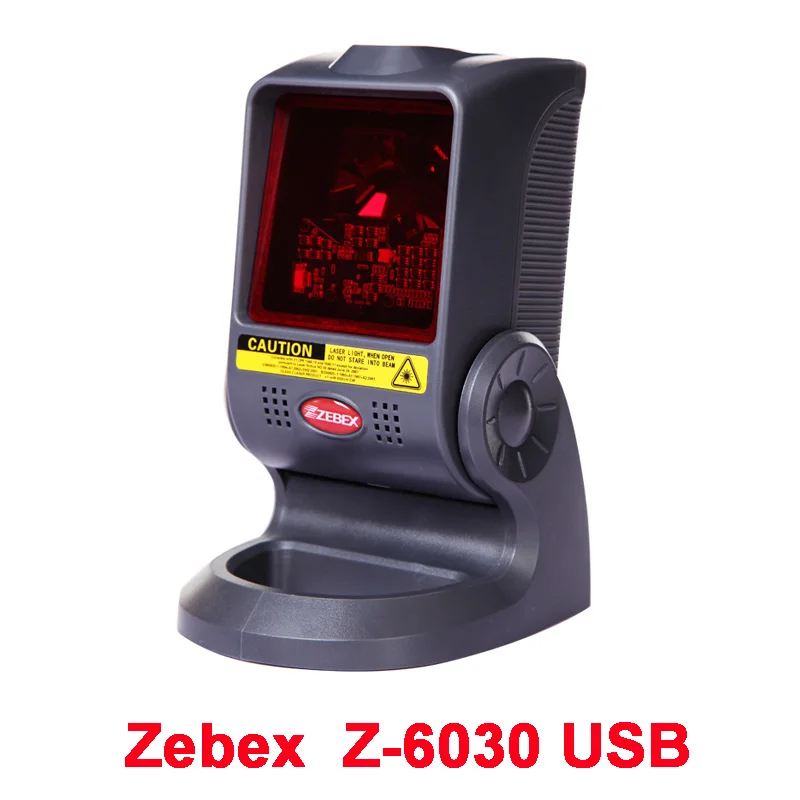 ZEBEX Z-6031/Z-6030/Z-6170 1D лазерный планшетный сканер штрих-кода 20 линий Настольный всенаправленный считыватель штрих-кода - Цвет: Z-6030