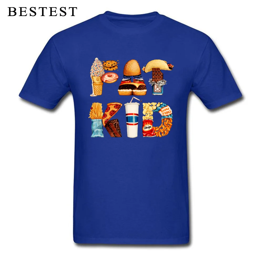 Normal FAT KID 5354 Tops Shirts for Boys Hot Sale Mother Day Round Collar Cotton Fabric Short Sleeve T Shirts Printed T-shirts FAT KID 5354 blue