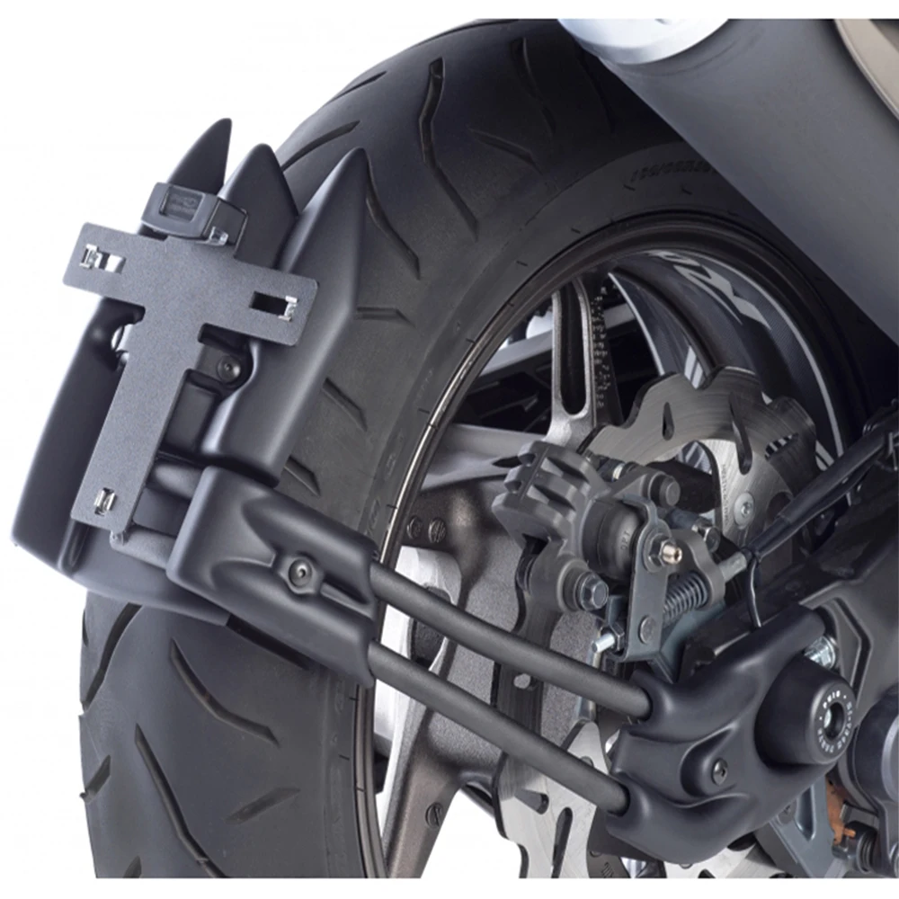 

For YAMAHA TMAX 530 License Plate Support Rear Mudguard Fender Eliminator Plate Holder LED Light TMAX530 2012-2016 2017