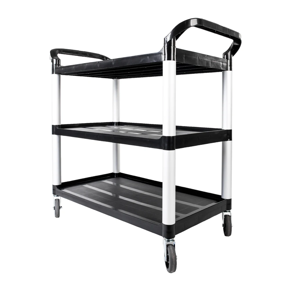 

Kitchen Organizer Three Layers Shelf Storage Rack Cooking Utensils Kitchen Storage Holder Shelves with Wheels Ship From US