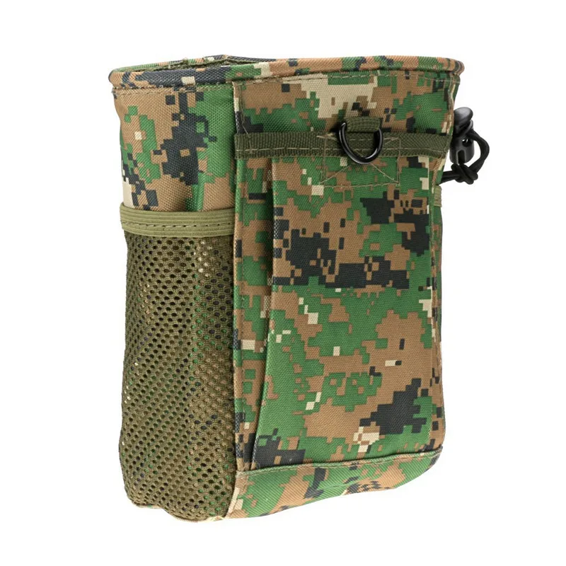 Outdoor Tactical Drawstring Storage Bag Nylon Waterproof Military Molle Pouch 