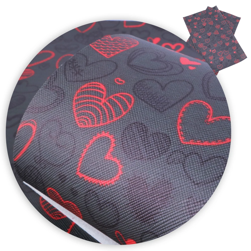 

Big Sale!! David accessories 20*34cm Heart Rainbow Artificial Synthetic Leather For Hair Bow DIY Projects Handbag Shoes,1Yc5067