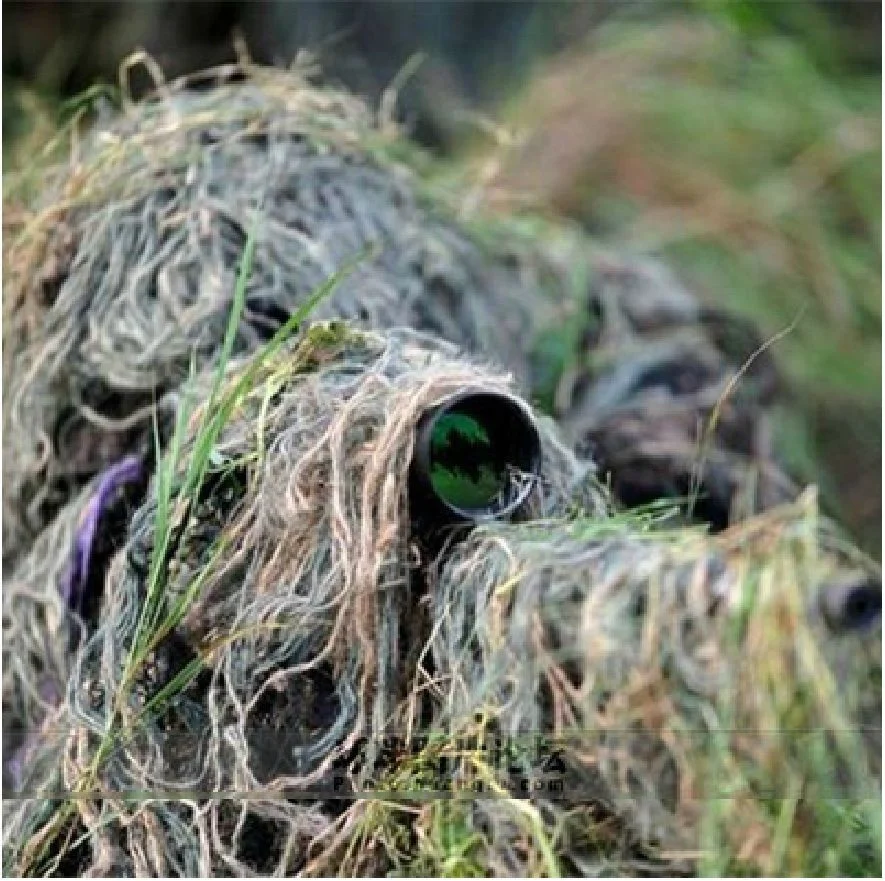

ghillie suit war game outdoor rifle hunting 1.2m/48 inch Elastic Synthetic thread Colors Mixed camo Woodland Ghillie rope