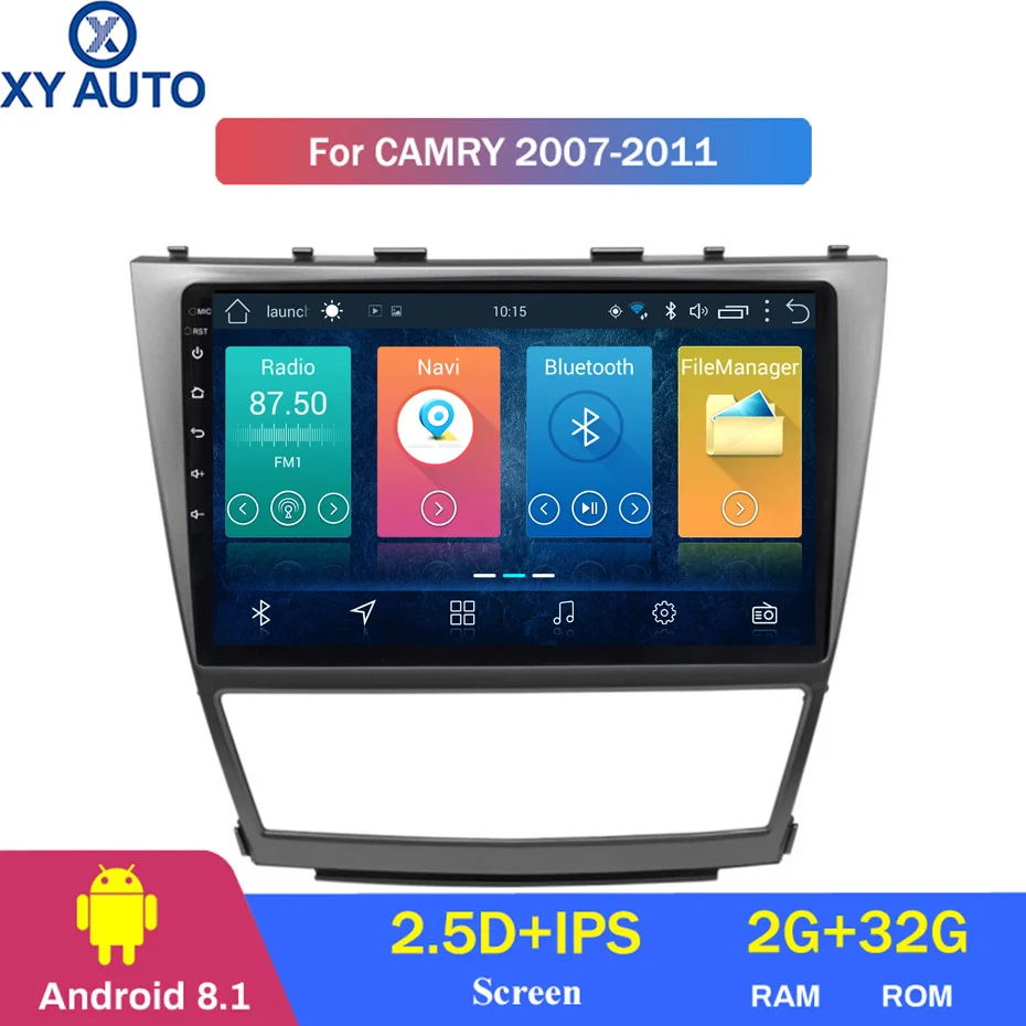 Best 10.1 inch 2.5D IPS HD multi-touch screen Android8.1 2G RAM 32G ROM NAVI for Toyota camry 2006-2012 with Bluetooth USB WIFI SWC 0 Best 10.1 inch 2.5D IPS HD multi-touch screen Android8.1 2G RAM 32G ROM NAVI for Toyota camry 2006-2012 with Bluetooth USB WIFI SWC 0