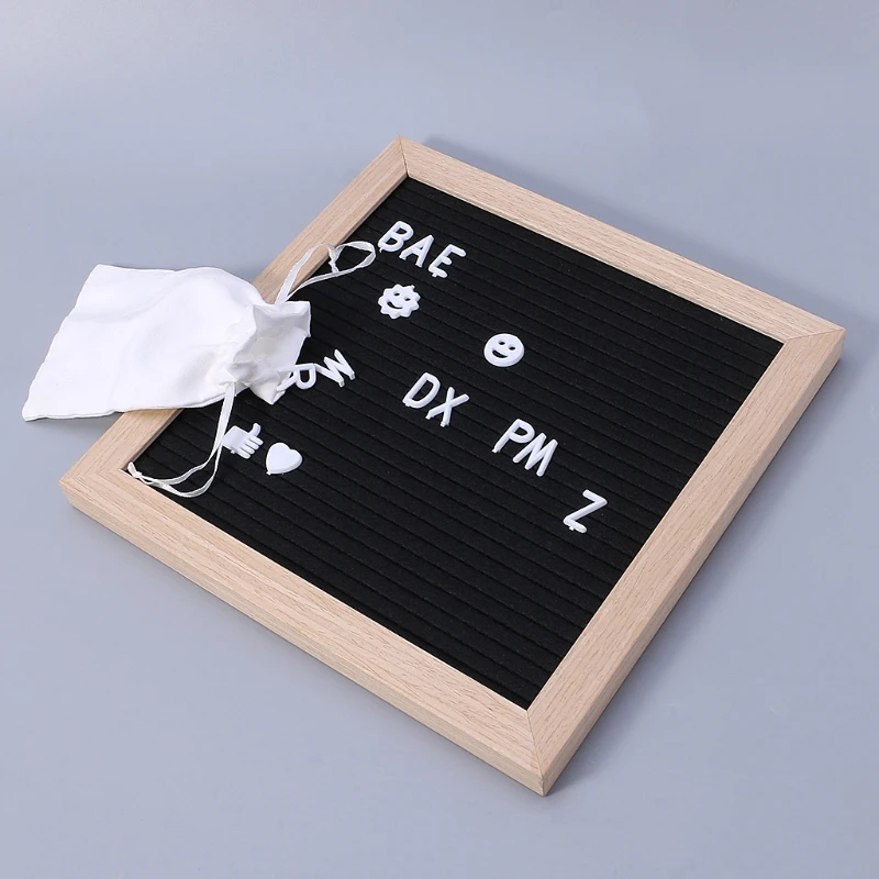 Войлочная доска для сообщений декоративная доска рамка белые буквы Символьные цифры