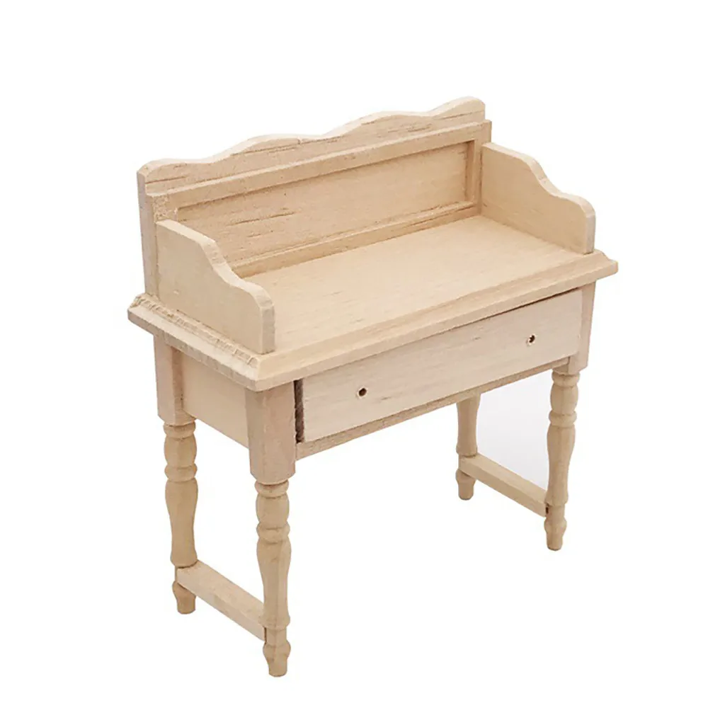 مكتب الجدول ل 1:12 دمية أثاث خشبي نموذج مجموعة دمية الأثاث إكسسوارات دمي طفل هدية الأطفال لعبة A514 مكتب الجدول ل 1:12 دمية أثاث خشبي نموذج مجموعة دمية الأثاث إكسسوارات دمي طفل هدية الأطفال لعبة A514