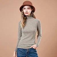 ARTKA, Осенний свитер, женский свитер с длинным рукавом, водолазка, тонкая приталенная рубашка, Женский пуловер, свитер, YB12188D - Цвет: Хаки