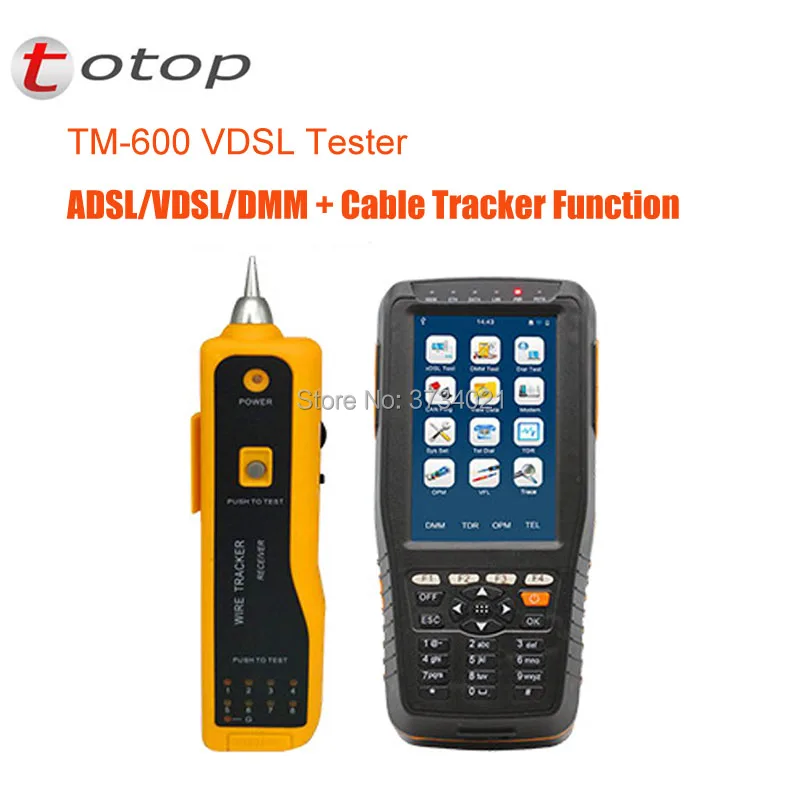 

TM-600 VDSL VDSL2 Tester ADSL WAN & LAN Tester xDSL Line Test Equipment With Basic Version + Tone Tracker Function