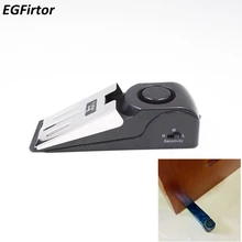 Домашняя сигнализация, дверной стоп-сигнал 120дБ, дверной стопор, вибрационная сигнализация для путешествий, охранная дверь, сигнализация, пробка, дверной стоп для безопасности