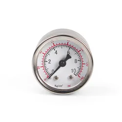 Universal 1/8 NPT Fuel Pressure Gauge Liquid 0-140PSI 0-10Kpa Pointer Oil Press Meter Face For Rv Boat Car Racing RS-CAP012