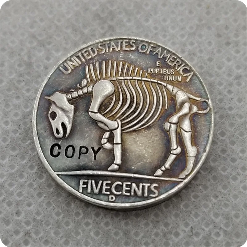 Хобо никеля Coin_Type# 62_1936-D с гравировкой в виде американского бизона из никеля копии монет памятные монеты коллекционные