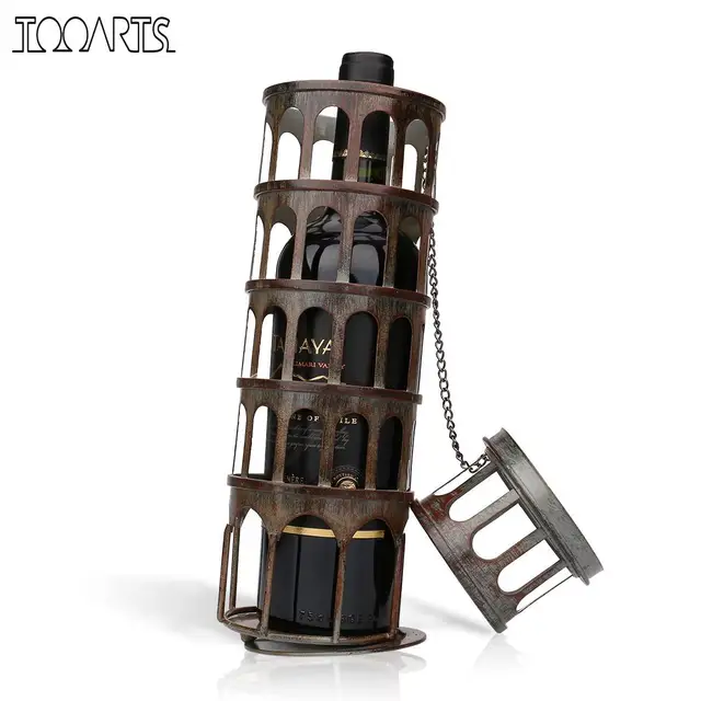 Tooarts Metall Turm Weinregal Klassische Flaschenhalter Küche Bar ... Tooarts Metall Turm Weinregal Klassische Flaschenhalter Küche Bar ...