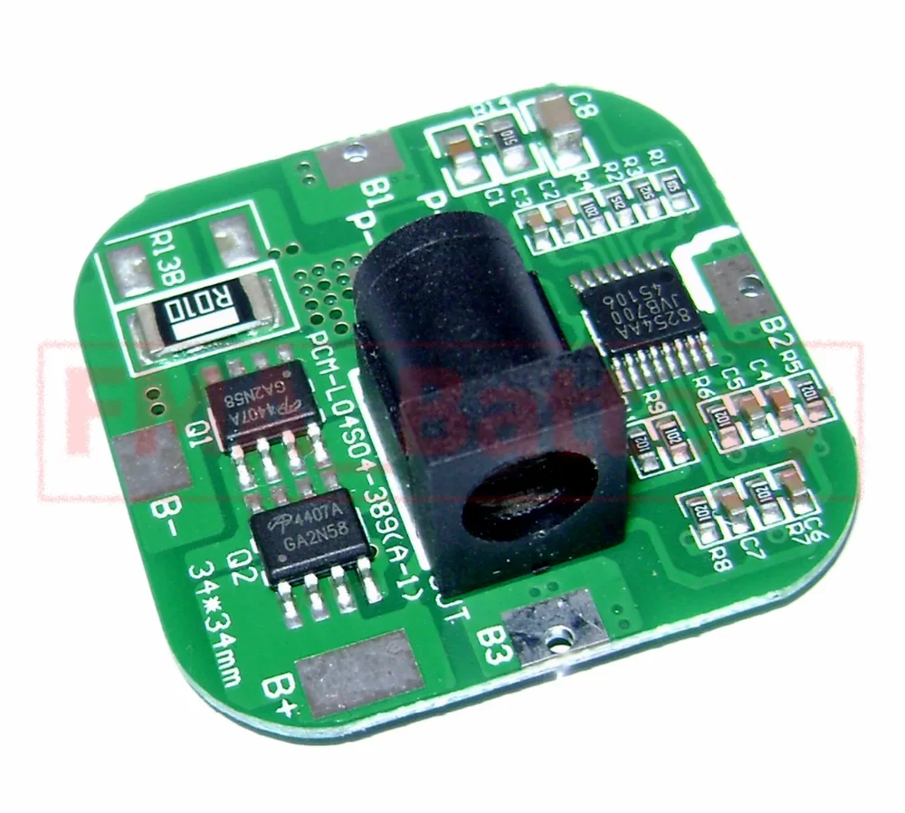 

Protection Circuit Management Module PCM for 4S 14.4V 14.8V Li-ion Li-Po Battery Charging/Discharging Control Board 4-7A SMF