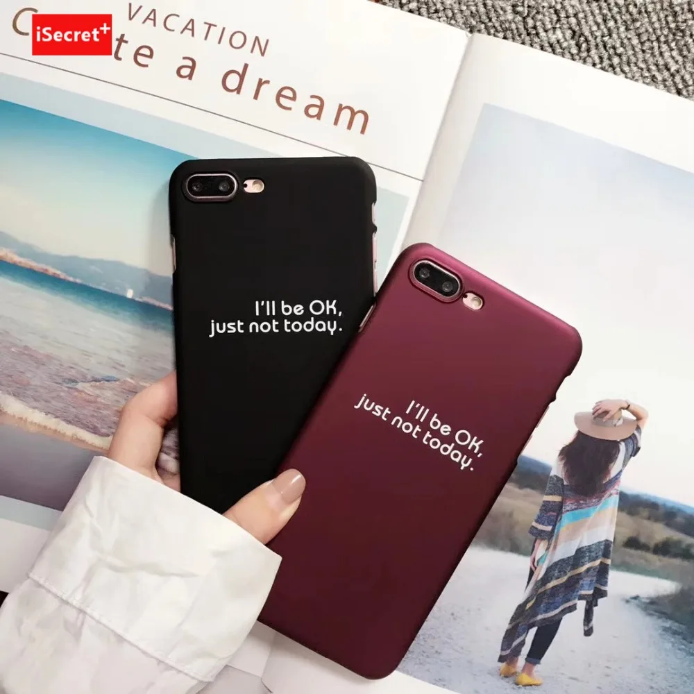 

VORSON Couple case for iphone X case iphone 6 6s 7 8 plus cover Simple word Kawaii Sweet PC back cell phone capa fashion coque