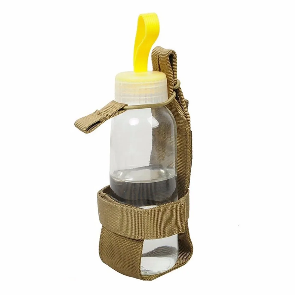 Тактический бутылки воды мешок нейлон Регулируемая Magic Tape Военная фляга крышка чайник для путешествий сумка подходит для CS игры