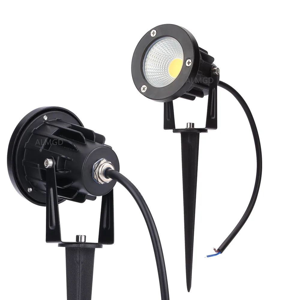 Goedkoop 3 w 5 w 7 w 9 w Outdoor Tuin Landschap Licht 220 v 110 v 12 v LED Gazon lamp COB Waterdichte Verlichting Led Light Tuinpad Spots