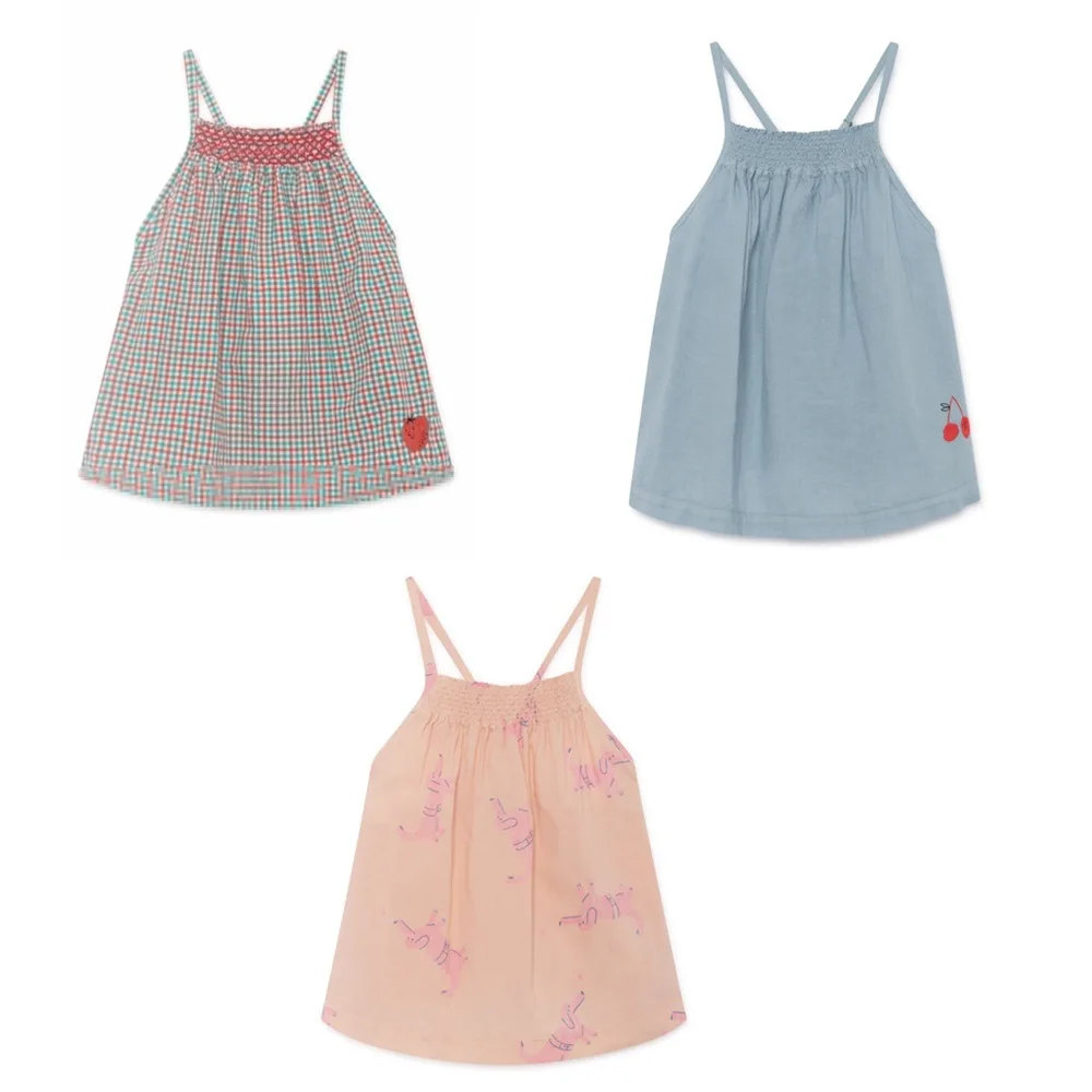

2019 Spring and Summer New Ins Fashion Bobo Girls Baby Halter Tops Tanks & Camisoles