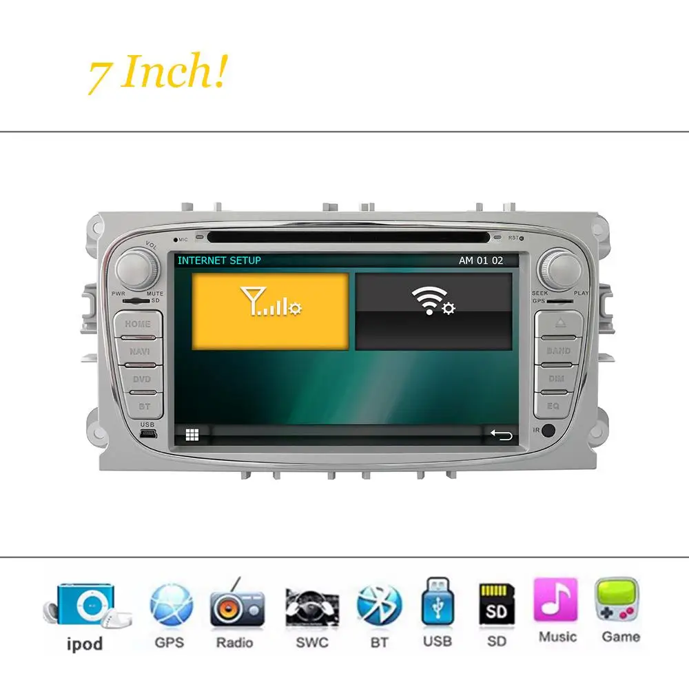 Perfect 6.2" Car DVD player with GPS(opt),audio Radio stereo,BT/TV,Canbus for FORD Mondeo/Tourneo/Transit Connect/S-MAX 2008 2009 2010 3
