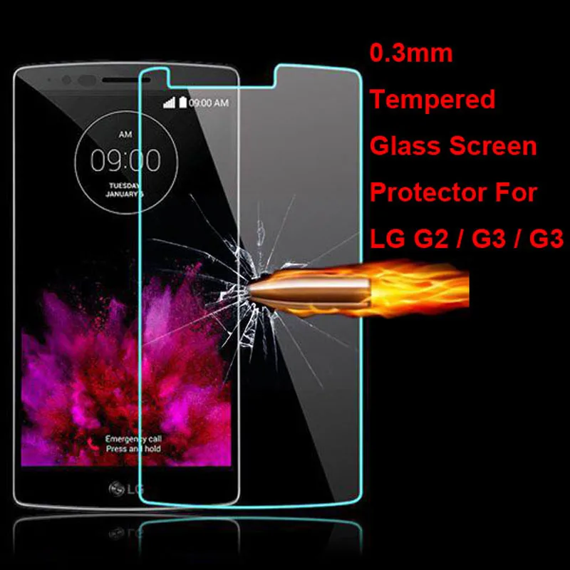 

New Genuine Explosion Proof Toughened Tempered Glass Protective Film Case Cover Screen Protector LG G2 G3 G4 Wholesale