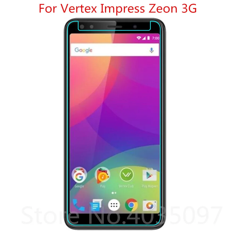 Закаленное стекло премиум класса 9H для Vertex Impress Zeon 3G защита экрана закаленная