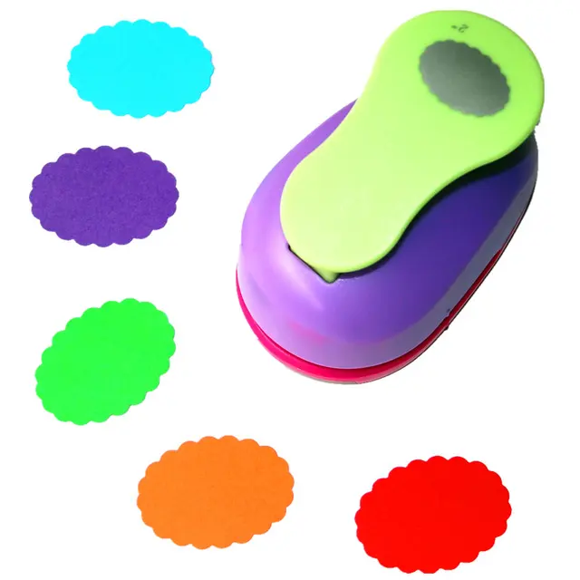 large 2'' 4.8cm oval paper puncher scrapbooking punches craft