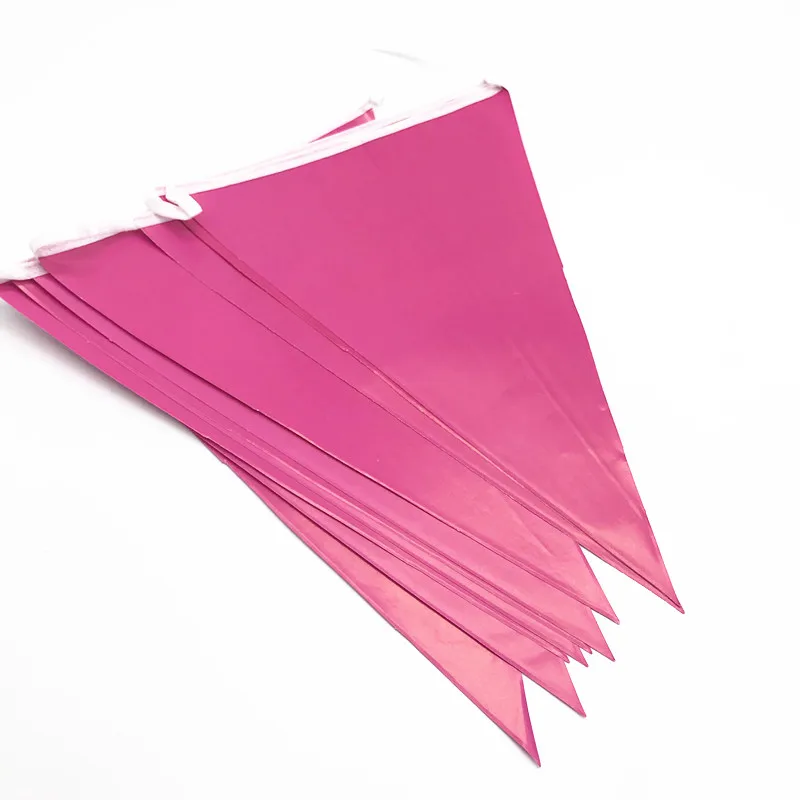 10PCS SOLID COLOR PARTY BANNERS PLAIN COLOR BIRTHDAY PARTY SUPPLIES