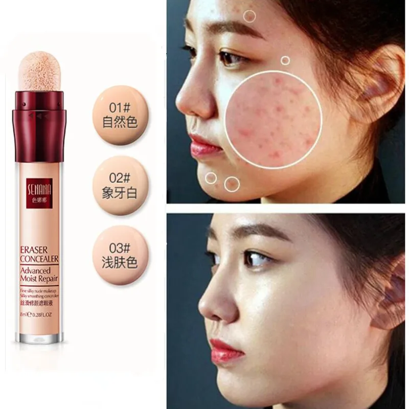 

2019 New Hot Face Foundation Concealer Pen Long Lasting Dark Circles Corrector Contour Concealers Stick Cosmetic Makeup Fastship