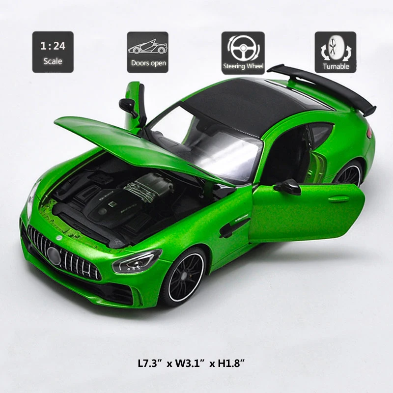 Спортивные весы hommate Welly 1:24 спортивные AMG GT R из металлического сплава для