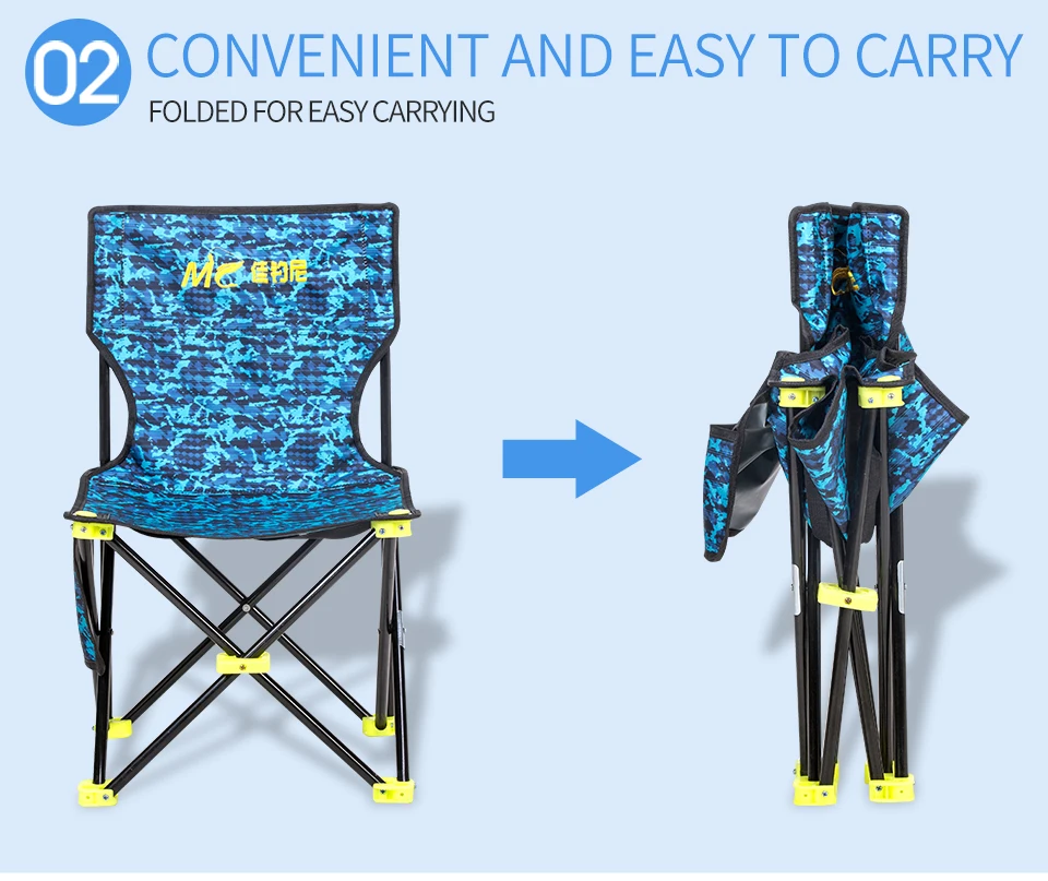 JIADIAONI открытый портативный складной стул для рыбалки кемпинг стул портативный пляж Пешие прогулки сиденье для пикника рыболовные инструменты стул