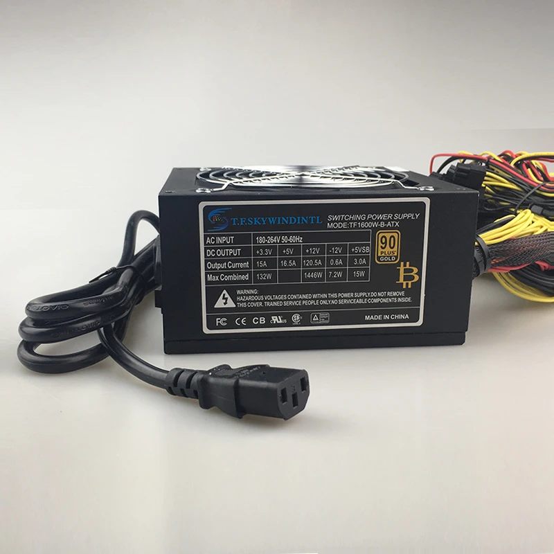 free ship 1600w power supply for 6 GPU ethereum Miner Power Supply For Bitcoin Miners support 6 graphics Card RX470 RX480 RX570 free ship 1600w power supply for 6 GPU ethereum Miner Power Supply For Bitcoin Miners support 6 graphics Card RX470 RX480 RX570