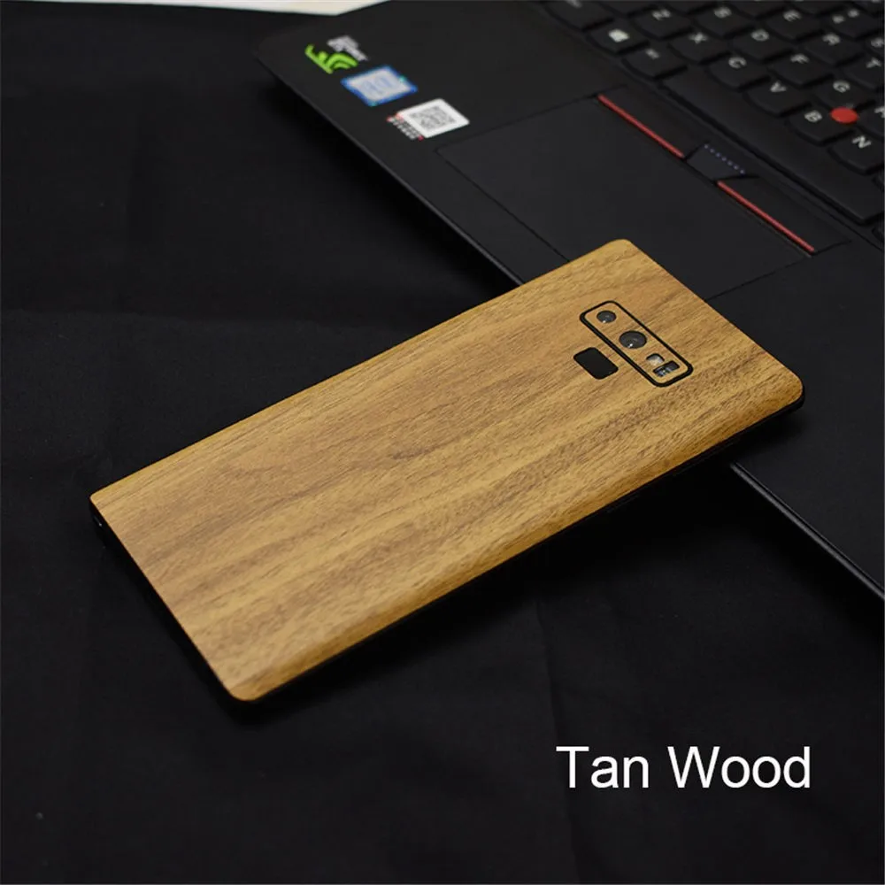 Back Cover Film For Samsung Galaxy Note 9 8 LeatherCarbon FiberWood Skins Protective Sticker For Samsung S9 S8 Plus Note 9 8 (10)