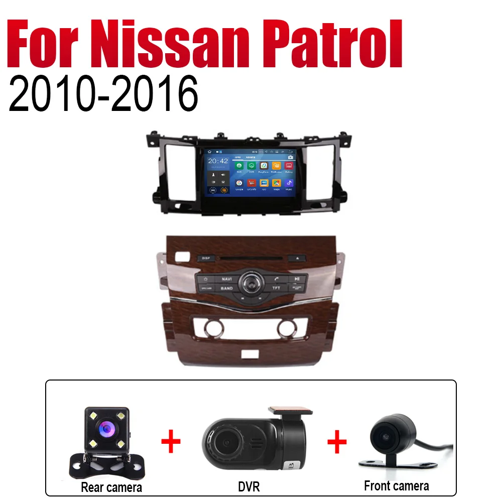 Автомобильный dvd-плеер gps навигация для Nissan Patrol 2010~ автомобильное мультимедиа андроид экран системы радио стерео - Цвет: Extra Items