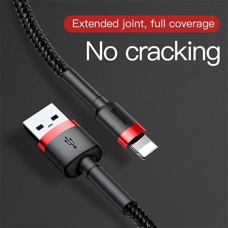 Baseus USB кабель для iPhone 11 XR Xs Max 2.4A кабель для быстрой зарядки 3 м USB кабель для зарядки данных для iPhone X 8 7 Plus зарядный провод