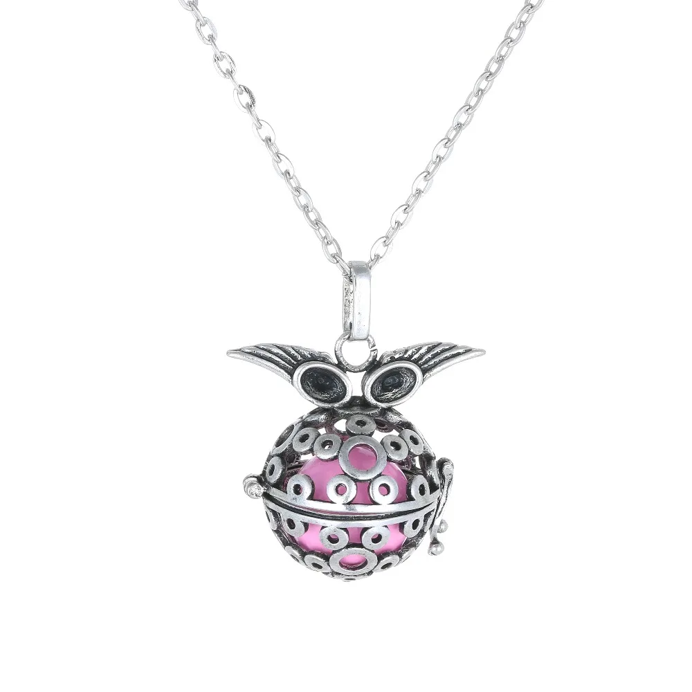Лу Йинг Мексиканская Бола клетка кулон Ангел шар звонящий звук 16 мм шар гармонии с цепочкой ожерелье ювелирный подарок