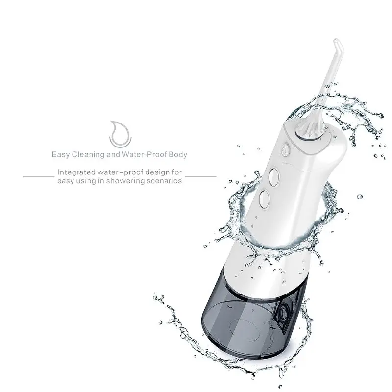 

2019 New 1pcs Portable USB Rechargeable Smart Dental Jet cleanup 180ML Tank Waterproof Teeth Cleaner For Adult Home and Travel