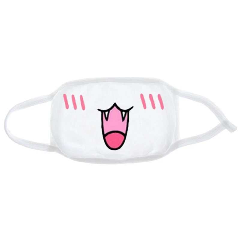 

Comfortable Cotton Expression Dustproof Mouth Face Mask Anime Cartoon Bear Women Men Face Mouth Birthday Wedding Party Masks